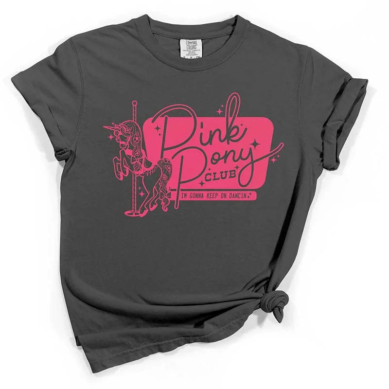 Comfortable Loungewear for Women Pink Pony Club Short Sleeve T-Shirt