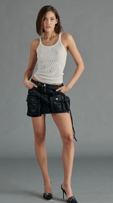 Women's Everyday Apparel Evalina Mini Skirt by Steve Madden