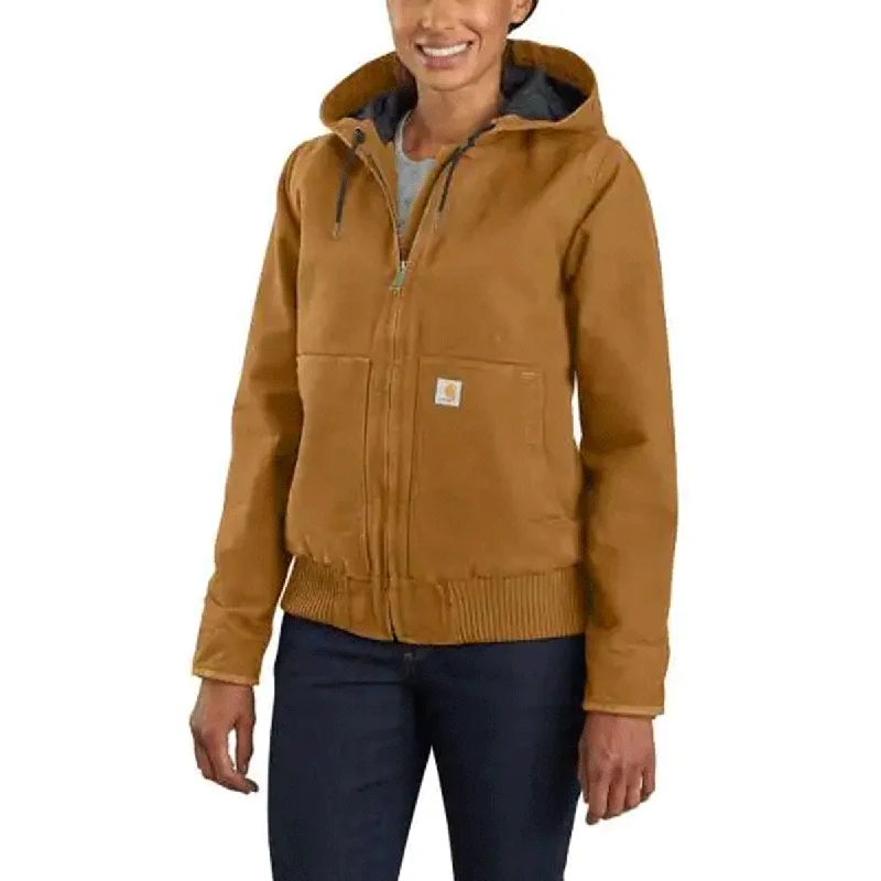 Evening Elegance Carhartt Women's Carhartt Brown Washed Duck Active Jacket