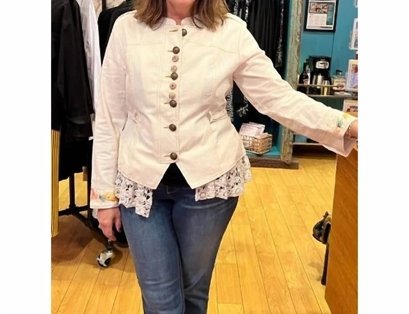 Flash Sale Or Flash Sales Birth Of Venus Jacket In Natural Ivory