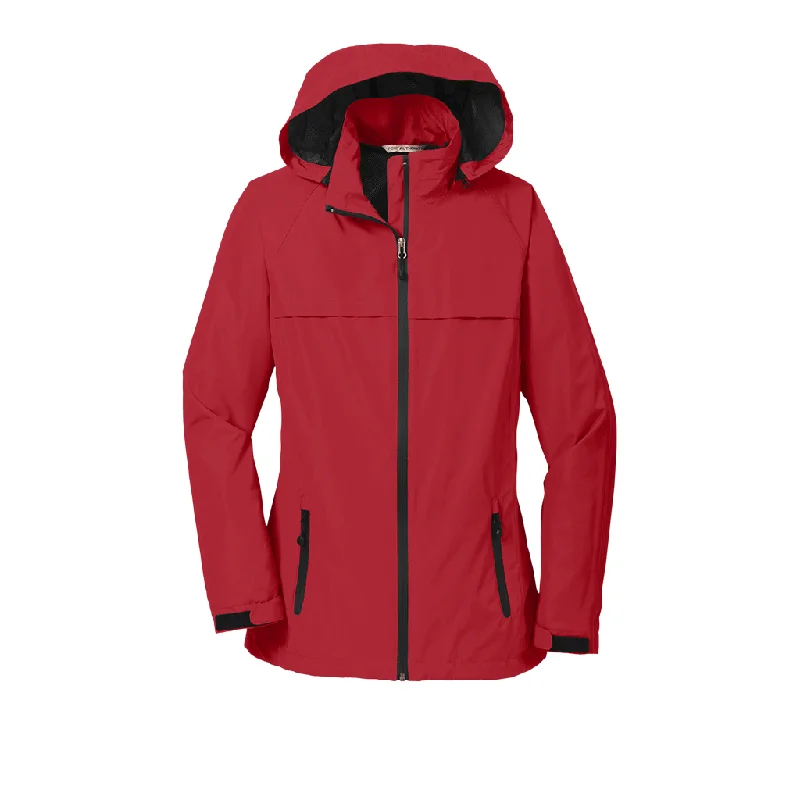 Women's Outerwear for All Weather Conditions Port Authority Women's Engine Red Torrent Waterproof Jacket Women's Outerwear for All Weather Conditions Port Authority Women's Engine Red Torrent Waterproof Jacket