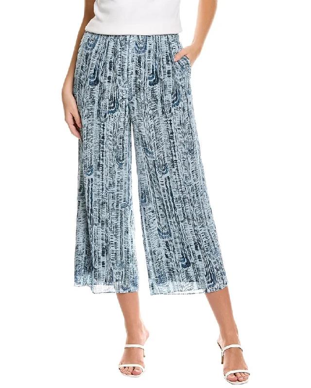 Women's Date Night Outfit Theory Easy Wide Silk Pant